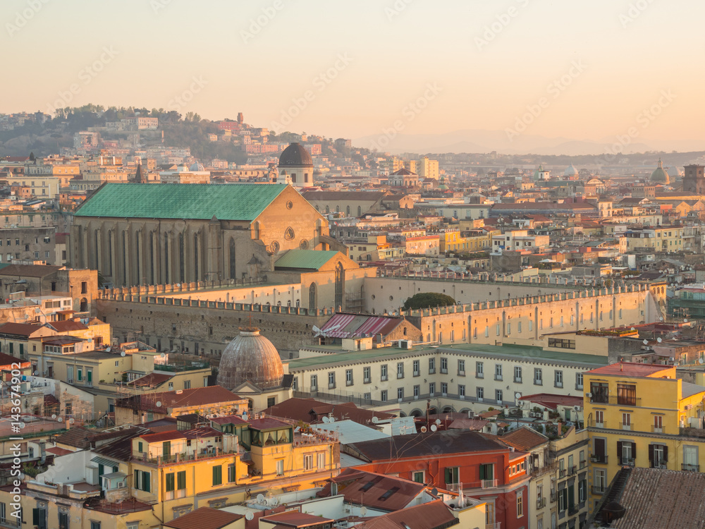 Obraz premium Napoli, Italy. Wonderful landscape on the city and its districts
