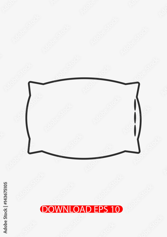 Pillow icon, Vector Pillow icon, Vector