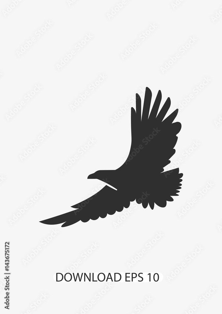 Fototapeta premium Eagle icon, Vector
