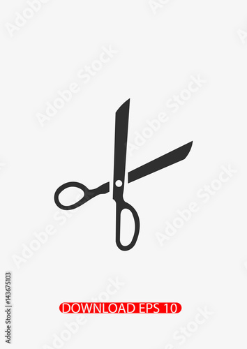 Scissors icon, Vector