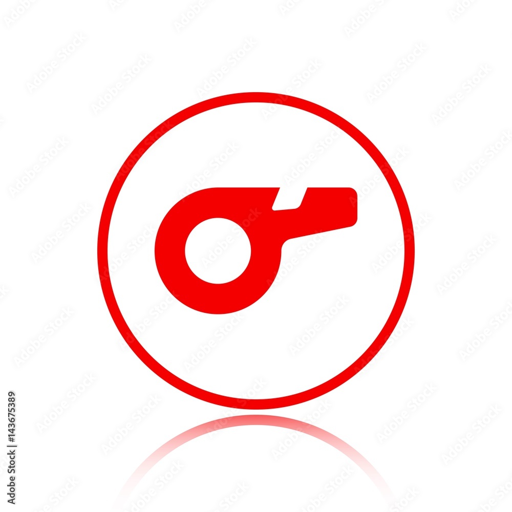 whistle icon stock vector illustration flat design whistle icon stock vector illustration flat design