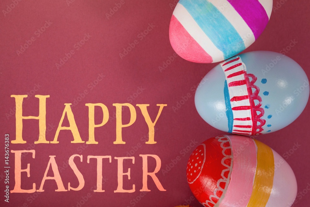 Fototapeta premium Composite image of easter greeting