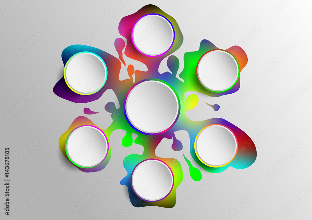 Circle shape infographic for create presentation Circle shape infographic for create presentation