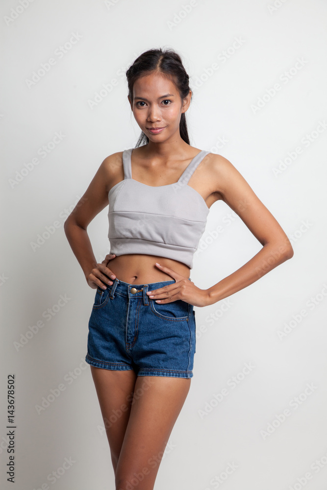 Beautiful young Asian woman.
