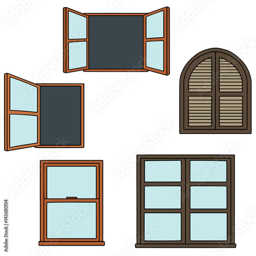 vector set of window
