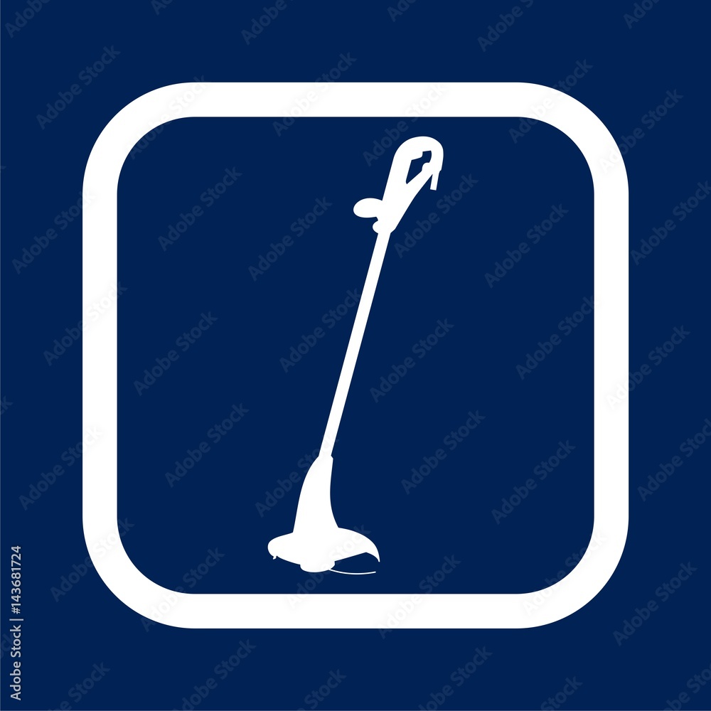 Weed Trimmer Icons - Illustration Weed Trimmer Icons - Illustration
