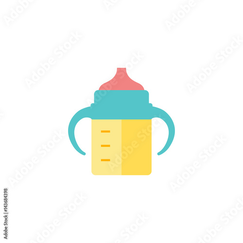 Flat icon - Milk bottle