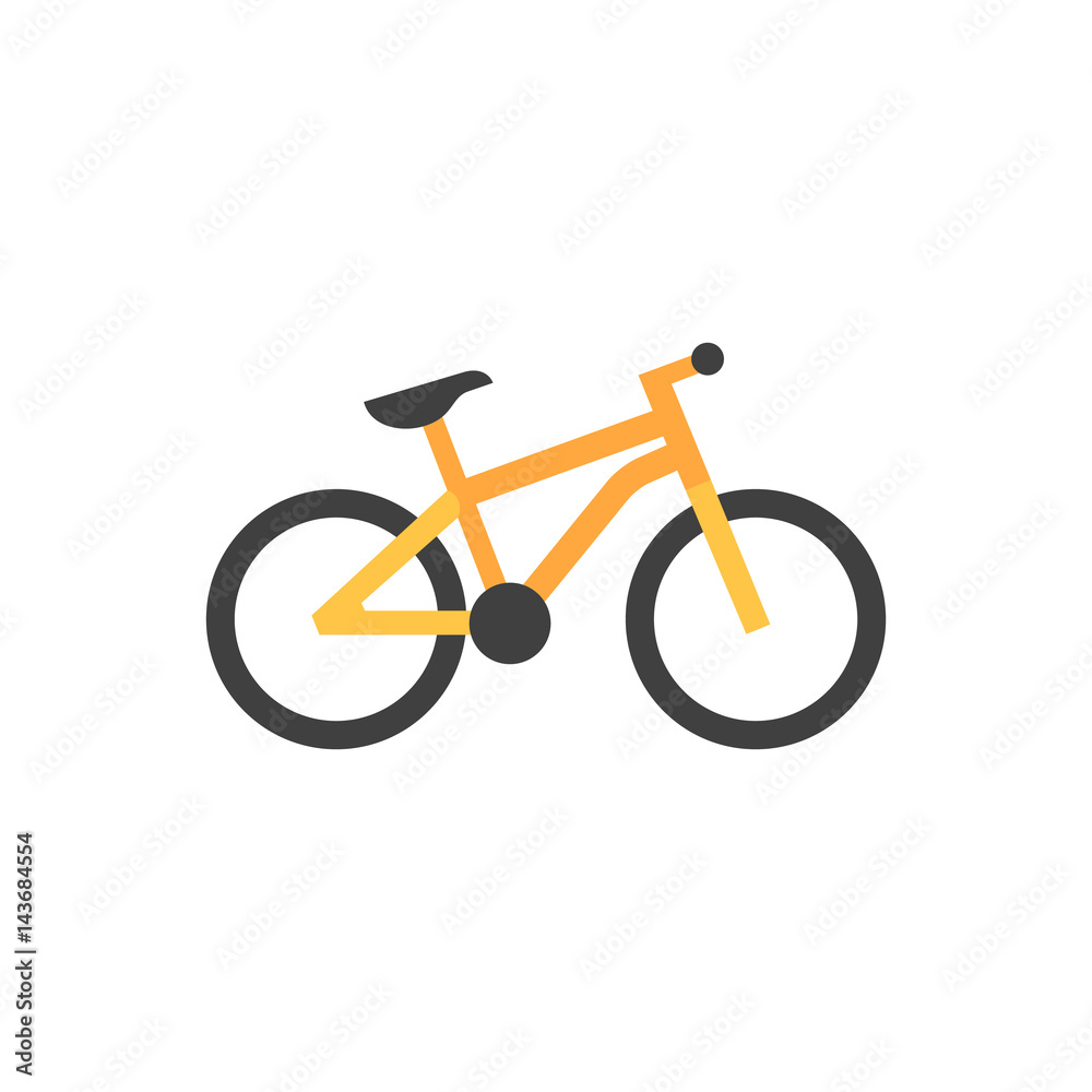 Fototapeta premium Flat icon - Mountain bike
