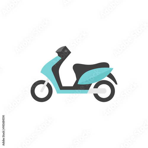 Flat icon - Motorcycle
