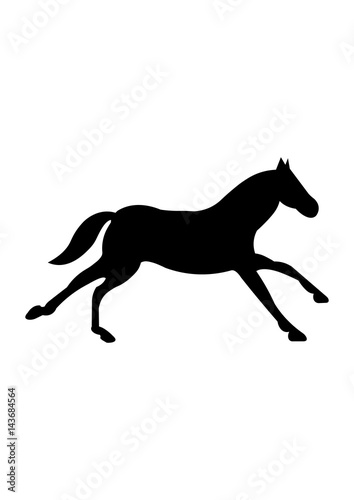 Running horse icon, Vector