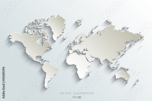  World map.