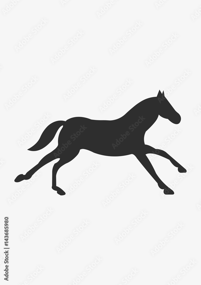 Running horse icon, Vector Running horse icon, Vector