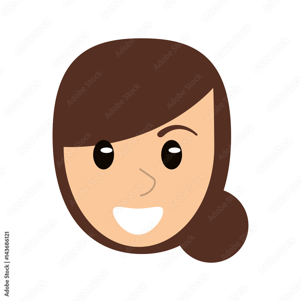 face woman head cartoon vector illustration eps 10 face woman head cartoon vector illustration eps 10