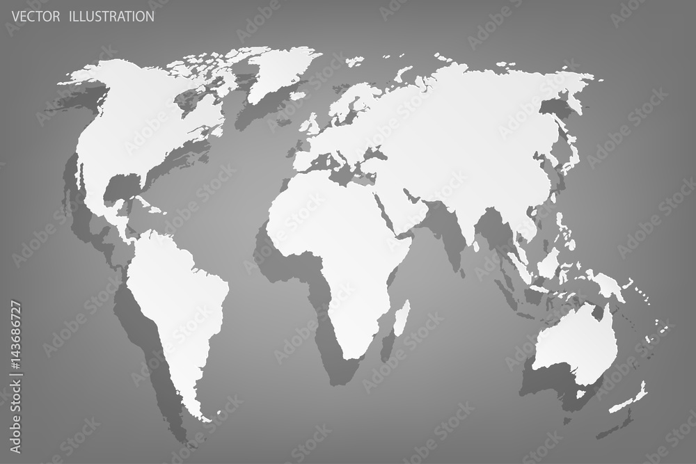 World map.