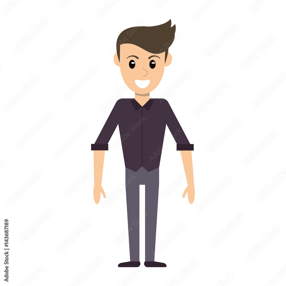 character man male avatar standing vector illustration eps 10 character man male avatar standing vector illustration eps 10