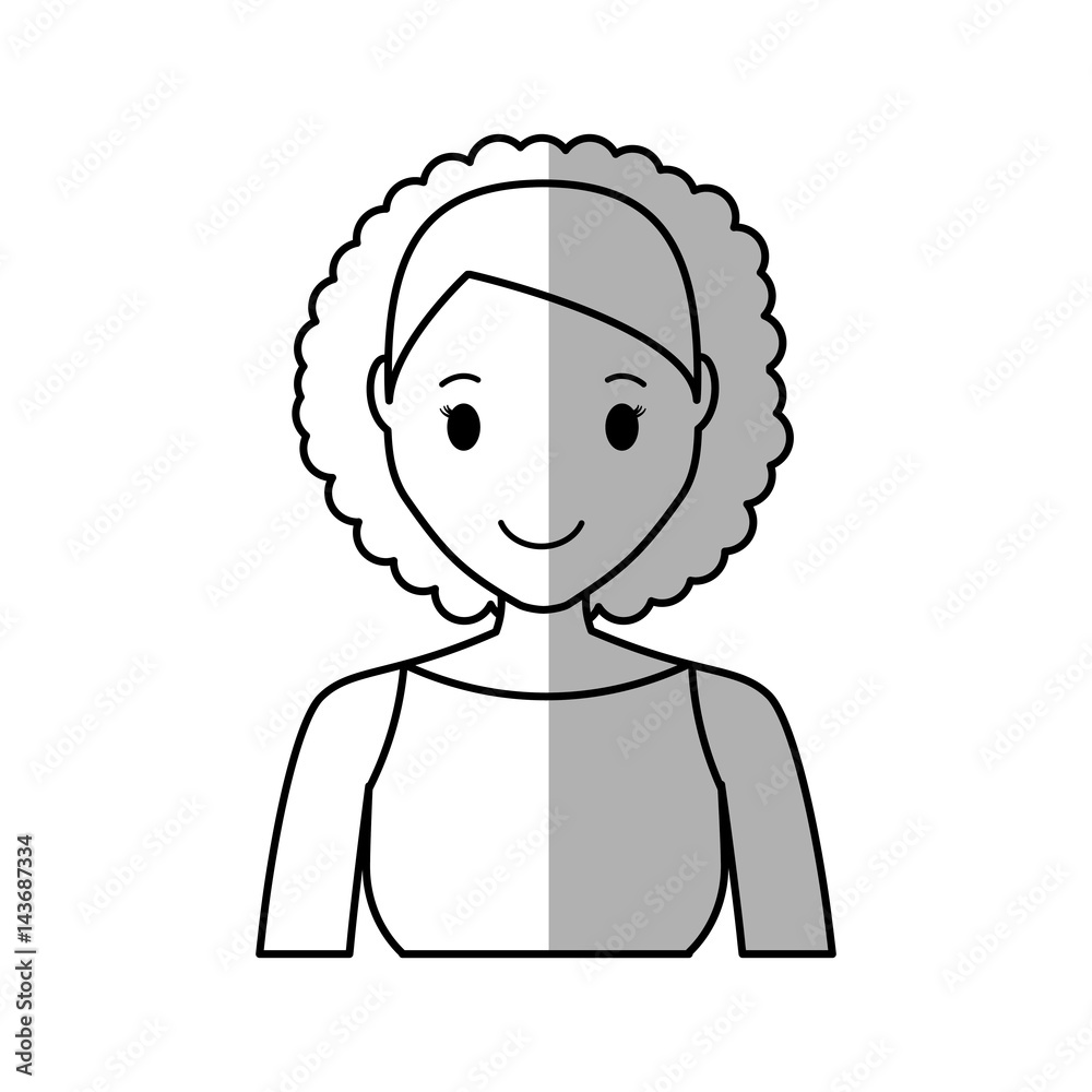 Woman cartoon icon over white background. vector illustration Woman cartoon icon over white background. vector illustration