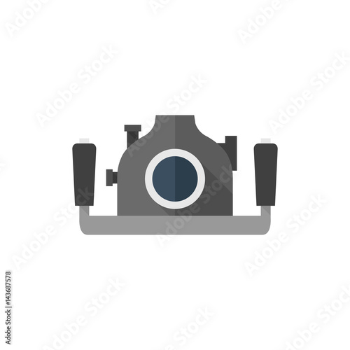 Flat icon - Underwater camera