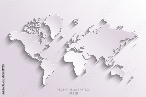  World map paper.