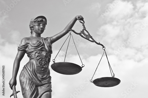 Justitia poetic justice / Justitia is a personification of justice photo