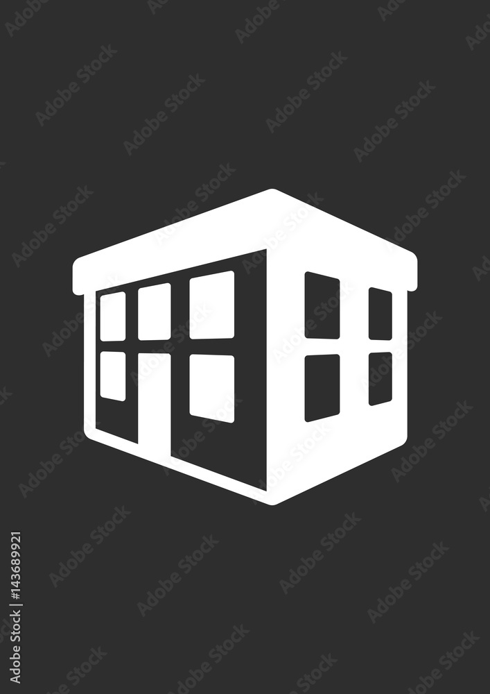 3D building icon, Vector 3D building icon, Vector