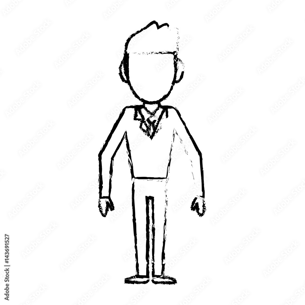 sketch man male faceless standing vector illustration eps 10 sketch man male faceless standing vector illustration eps 10