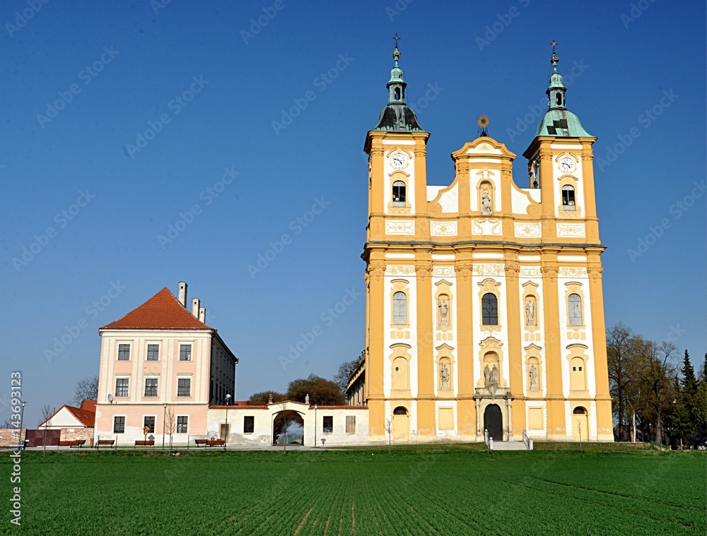 historic monastery, the village of Dub, Moravia, Czech Republic, Europe
