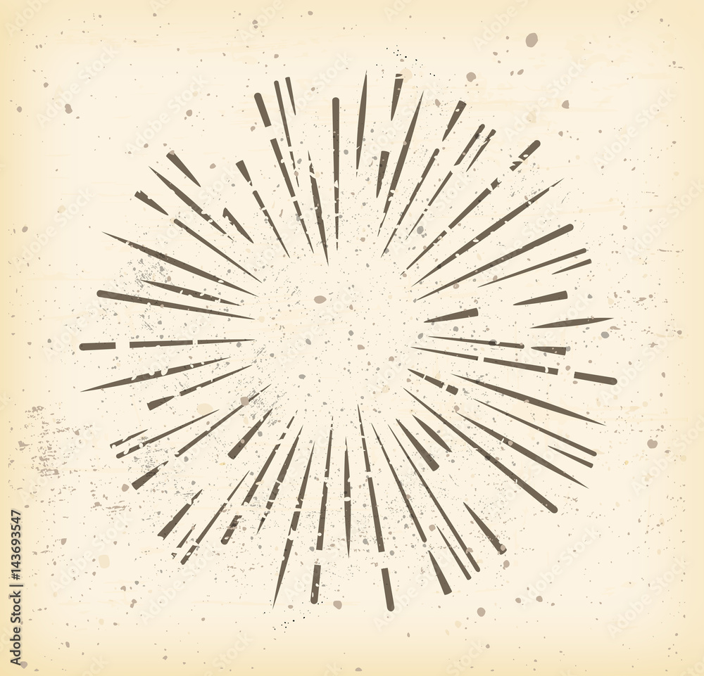 Obraz premium Retro Starburst vector