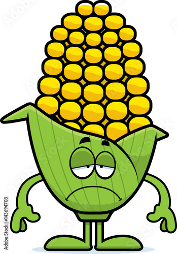 Sad Cartoon Corn