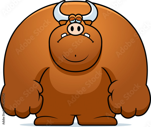 Sad Cartoon Bull
