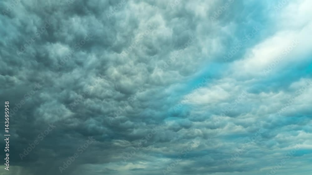 Storm cumulus clouds, time-lapse Storm cumulus clouds, time-lapse