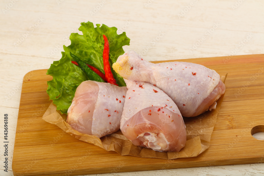 Raw chicken