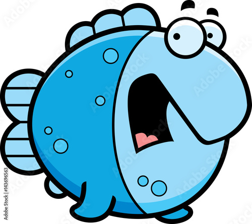 Scared Cartoon Fish
