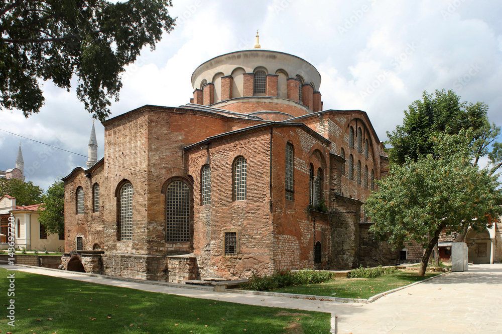 Apsis und Kuppel der byzantinischen Kirche St. Irene in Istanbul, Türkei