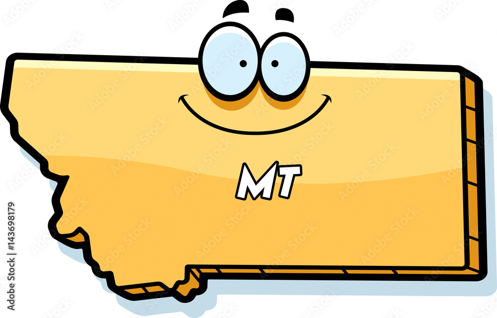 Fototapeta premium Cartoon Montana