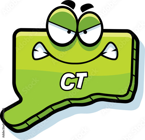 Cartoon Angry Connecticut
