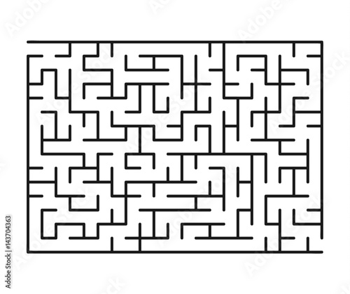 Vector labyrinth 127. Abstract maze / labyrinth with entry and exit.