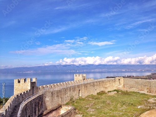 Ancient Samuel's fortress in Ohrid, Macedonia