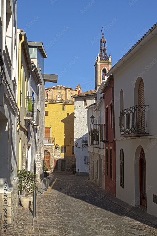 Street in Sagunto. Valencian Community