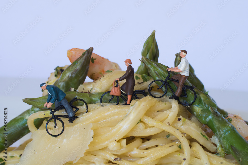 Radtour durch die Spargelpasta