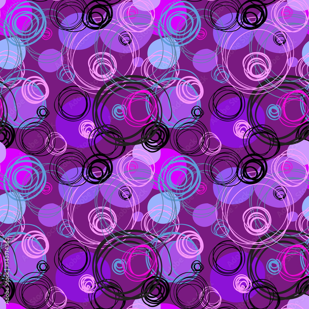 Geometric abstract circles background