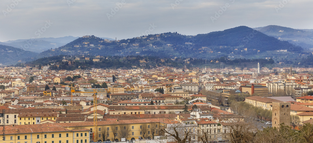 Panorama of Florence from the observation deck