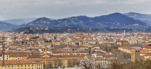 Panorama of Florence from the observation deck