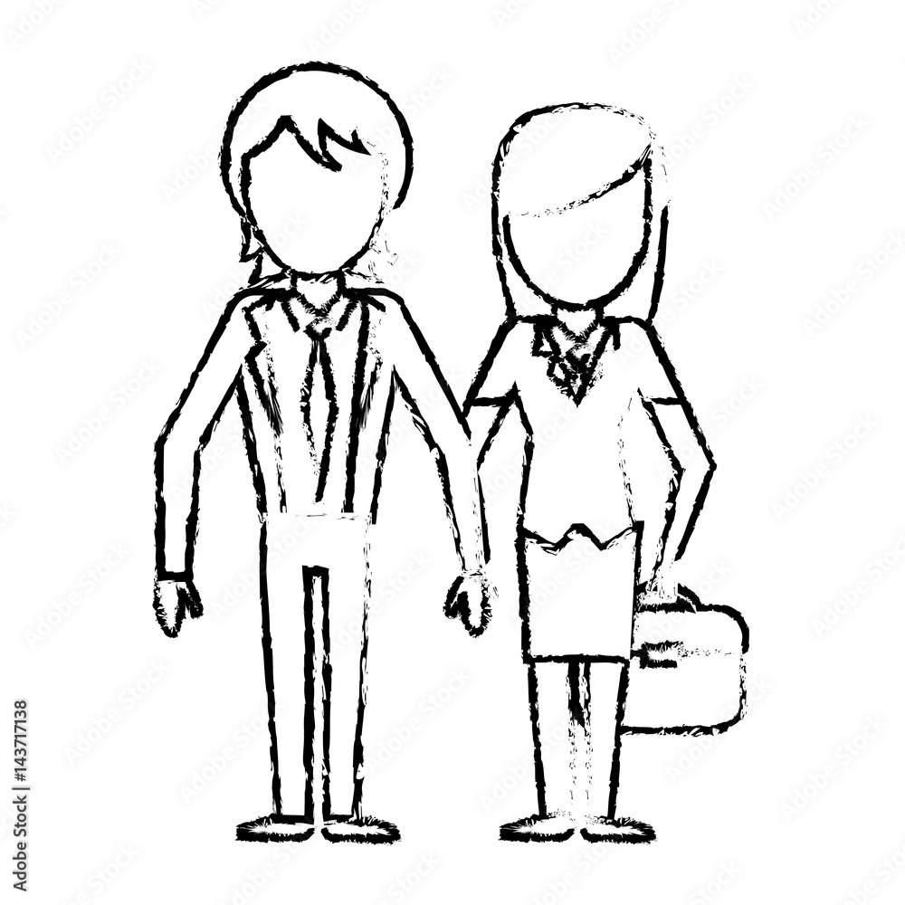 couple people together relation sketch vector illustration eps 10 couple people together relation sketch vector illustration eps 10