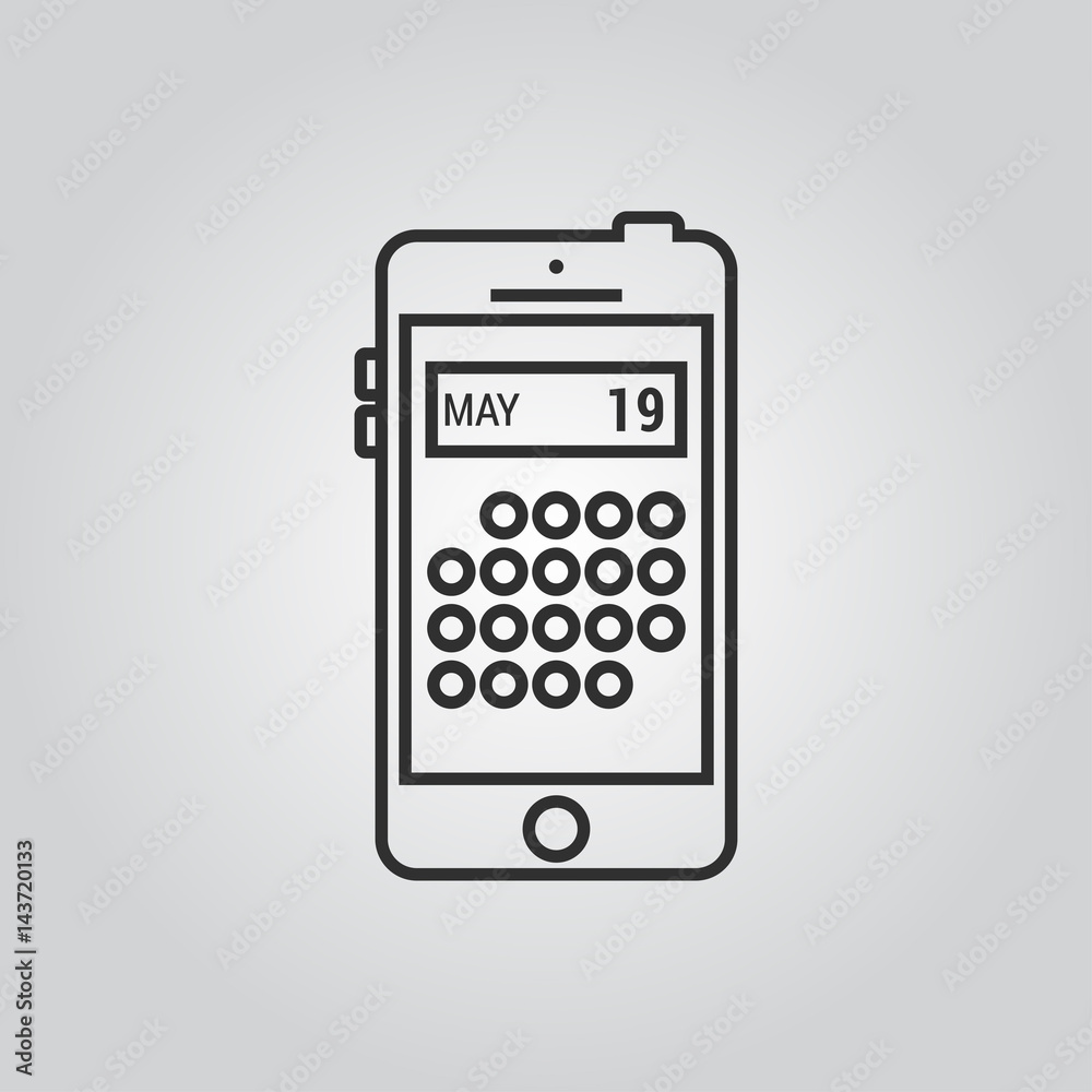 Callendar in smartphone Callendar in smartphone