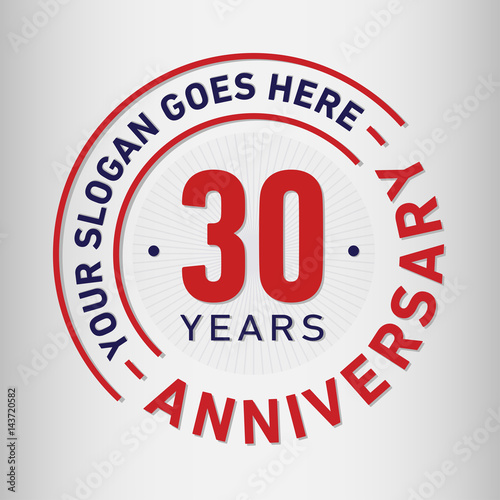 30 years anniversary logo template.
