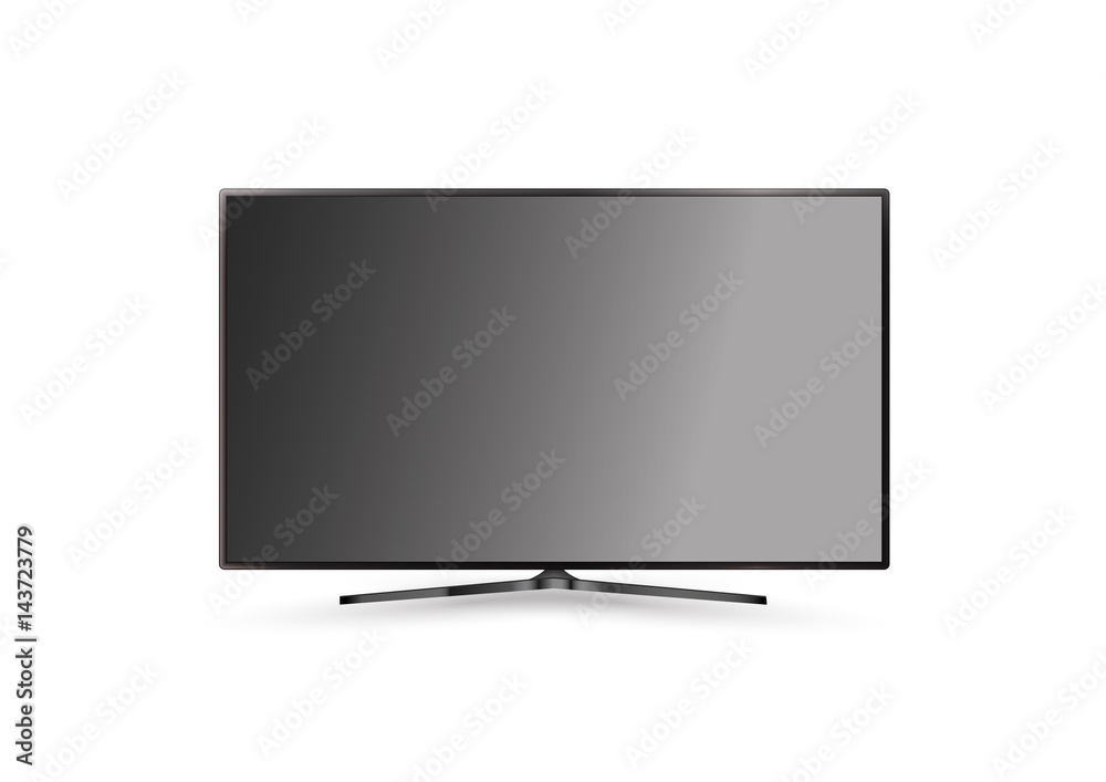 TV, monitor, screen isolated on white background. Vector TV, monitor, screen isolated on white background. Vector