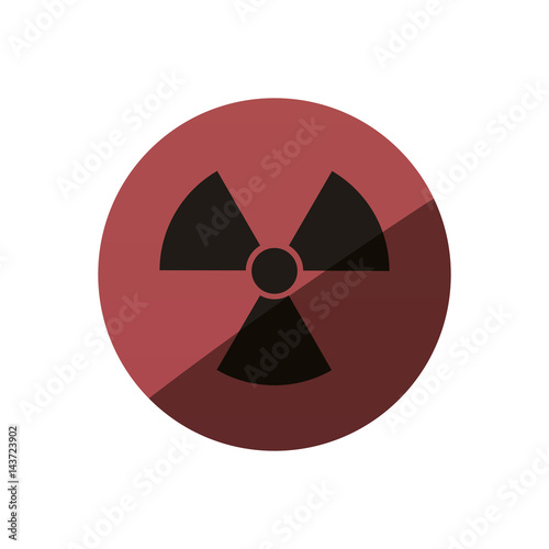 Nuclear sign advert icon vector illustration graphic design