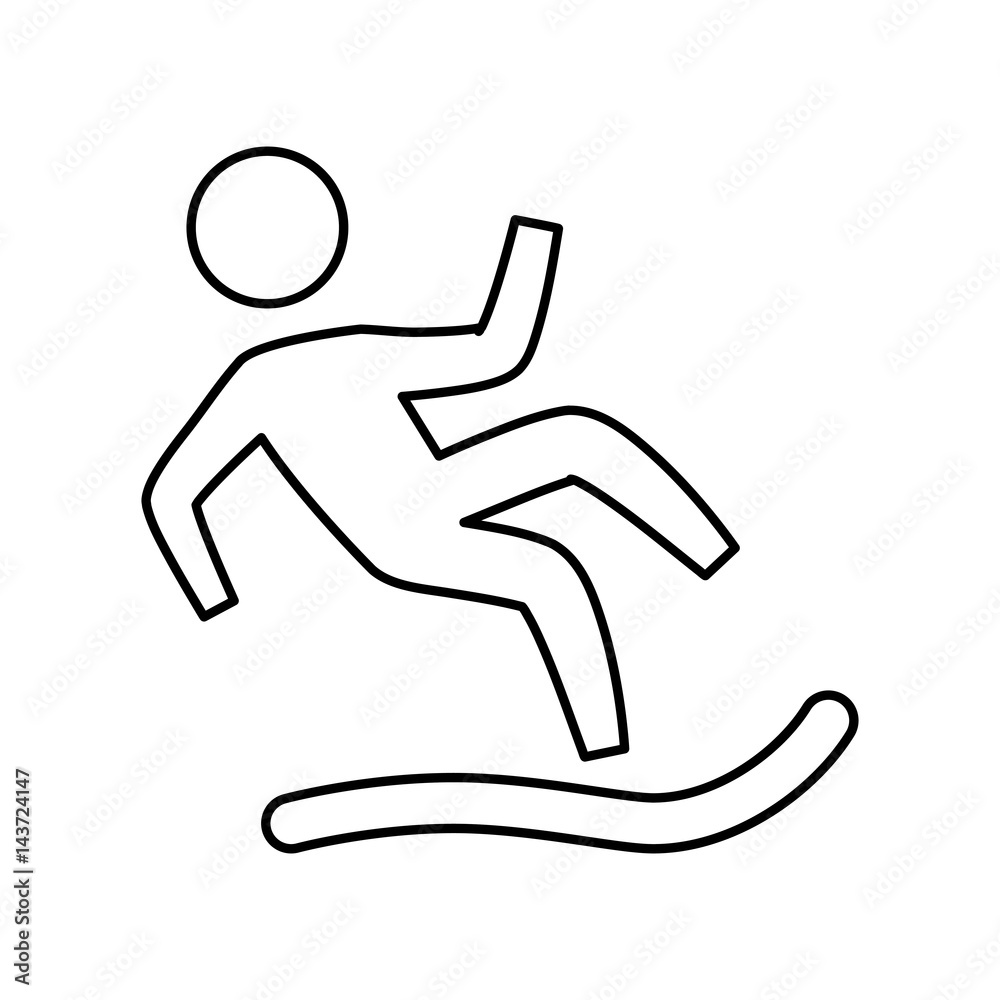 Wet floor sign icon vector illustration graphic design Wet floor sign icon vector illustration graphic design