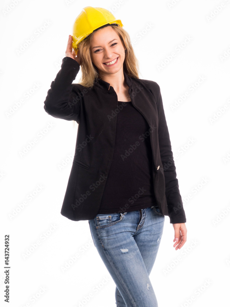 bellissima ragazza lavoratrice manager con caschetto di sicurezza bellissima ragazza lavoratrice manager con caschetto di sicurezza