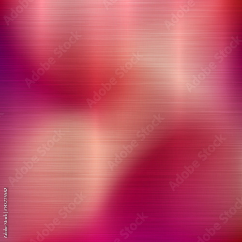 Metal abstract red colorful gradient technology background with polished, brushed texture, chrome, silver, steel, aluminum for design concepts, web, prints, wallpapers. Vector illustration.